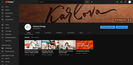 I have a YouTube Channel Now!