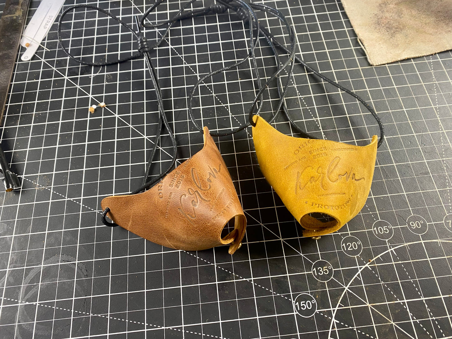 Leather Wine Glass Holder Necklace – Hands-Free Wine Tasting Carrier – Video Tutorial - PDF Pattern, DXF and SVG Included