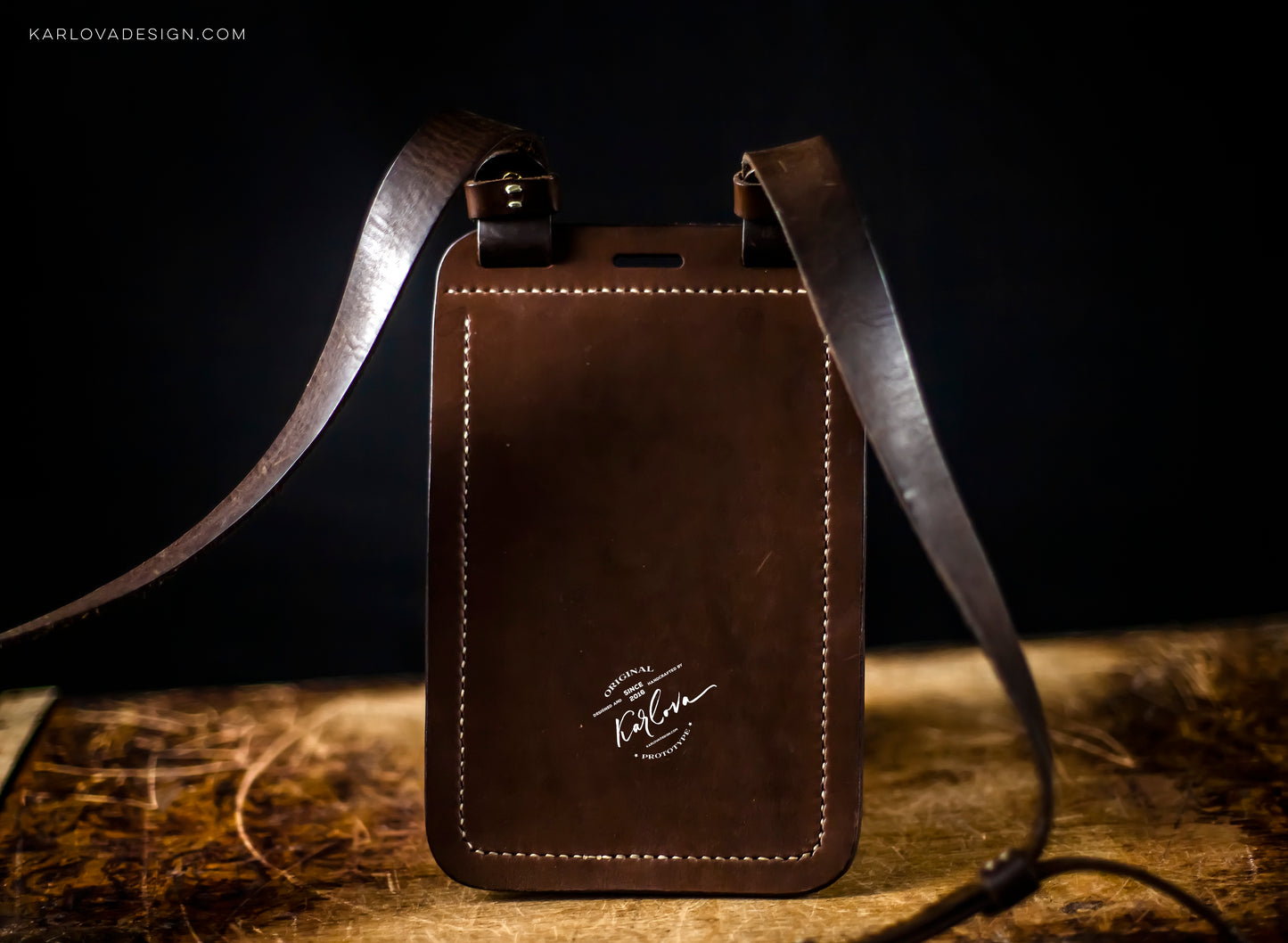 Stylish Messenger Crossbody Bag Printable Leather Craft DIY PDF Pattern by Karlova Design, Leatherwork Template for Hand Stitching