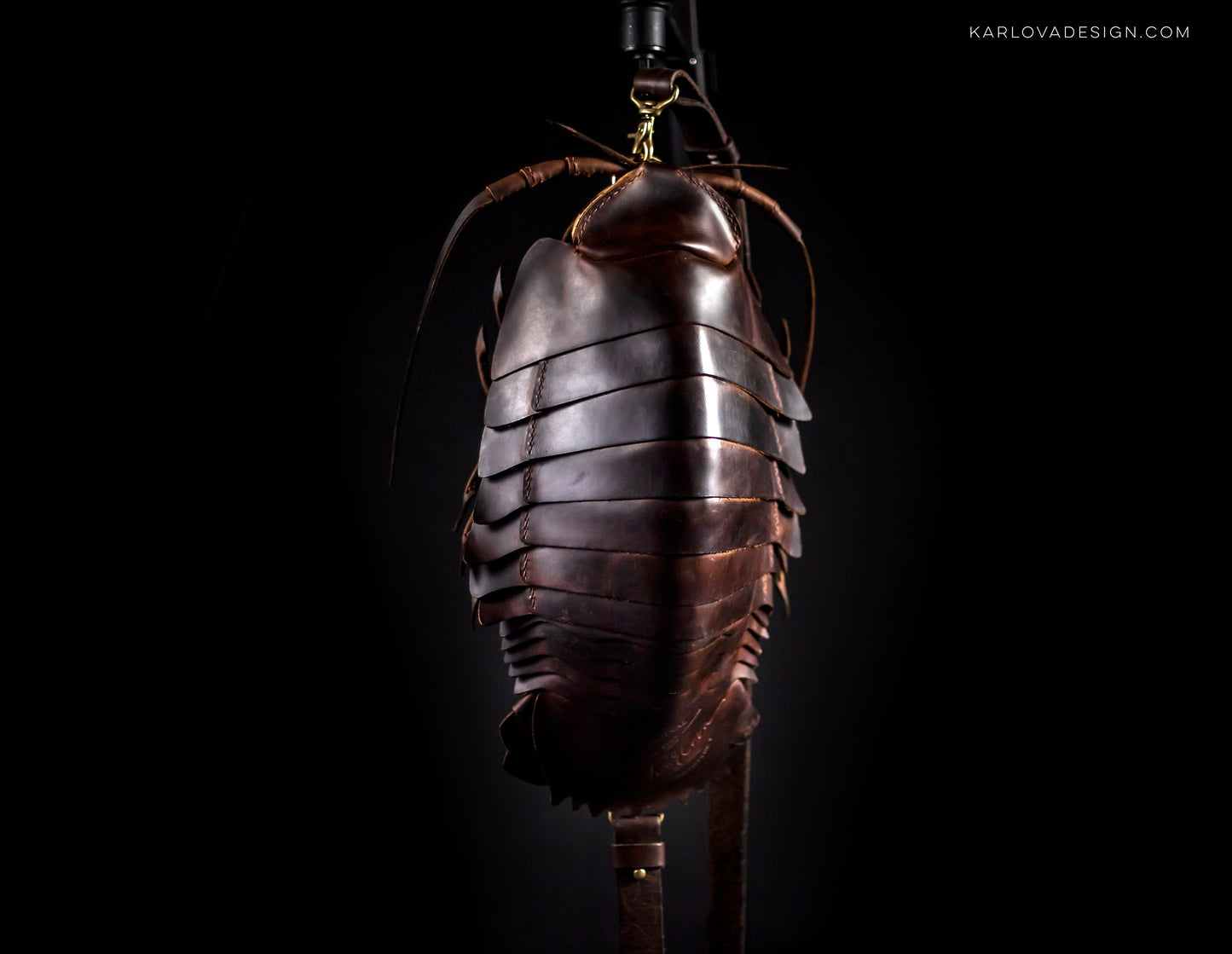 Isopod Sling Bag Leather Craft PDF Pattern Download with Video Tutorial - Karlova Design