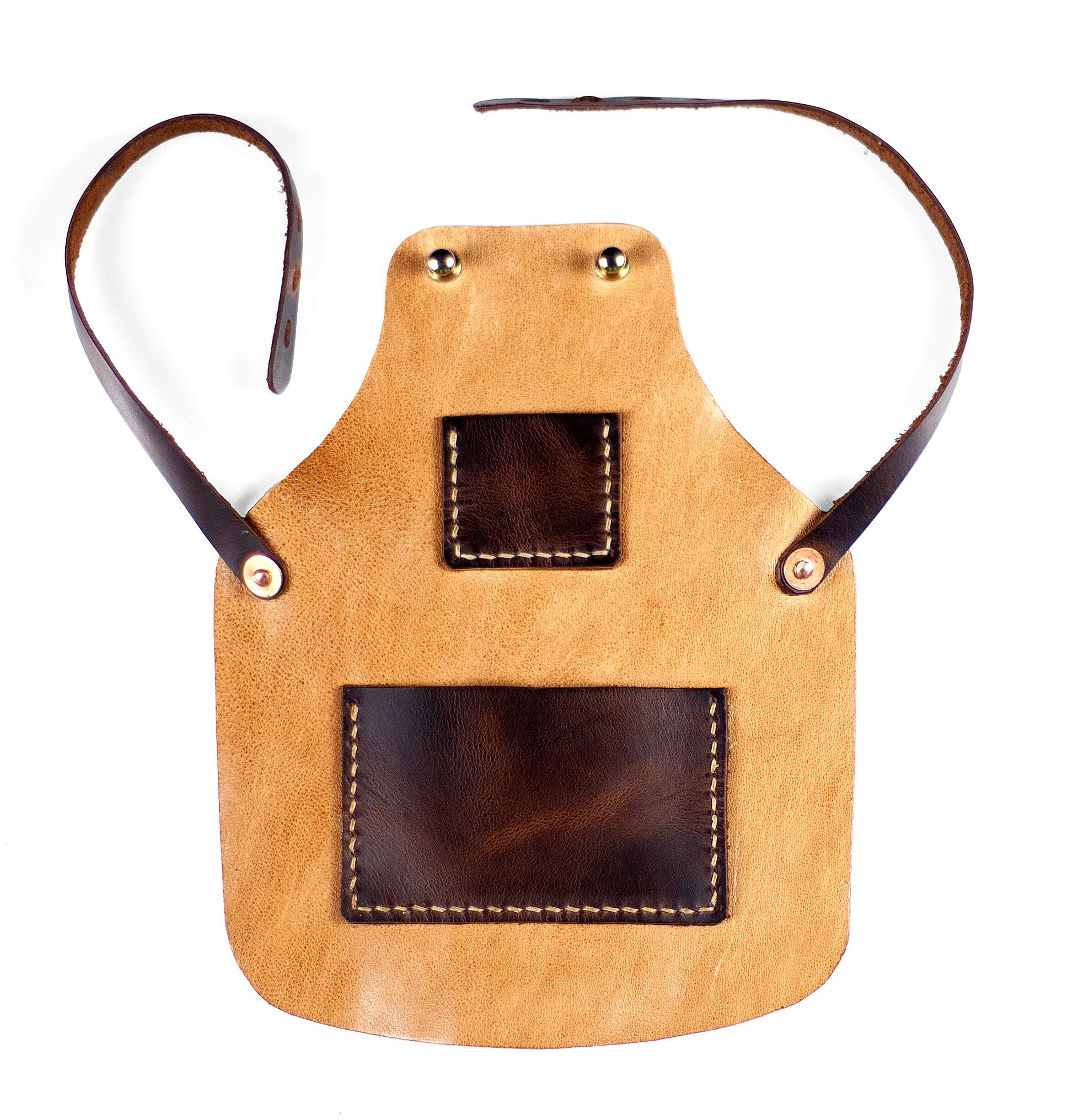 Mini Doll Leather Workshop Apron For Dress Form Printable Leather Craft DIY PDF Pattern by Karlova Design, Leatherwork Template for Hand Stitching