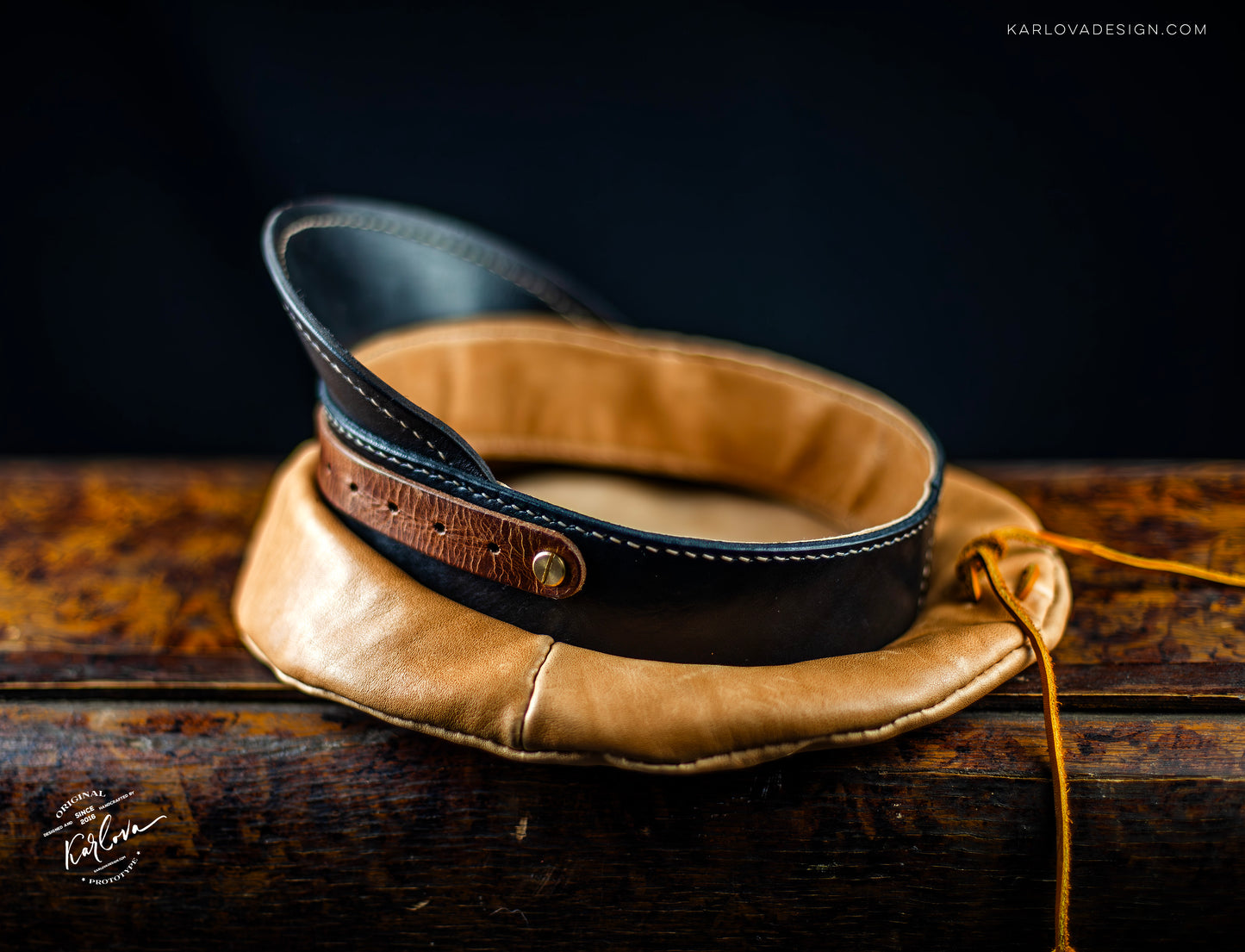 Captain's Military Cap, Hat Printable Leather Craft DIY PDF Pattern by Karlova Design, Leatherwork Template for Hand Stitching