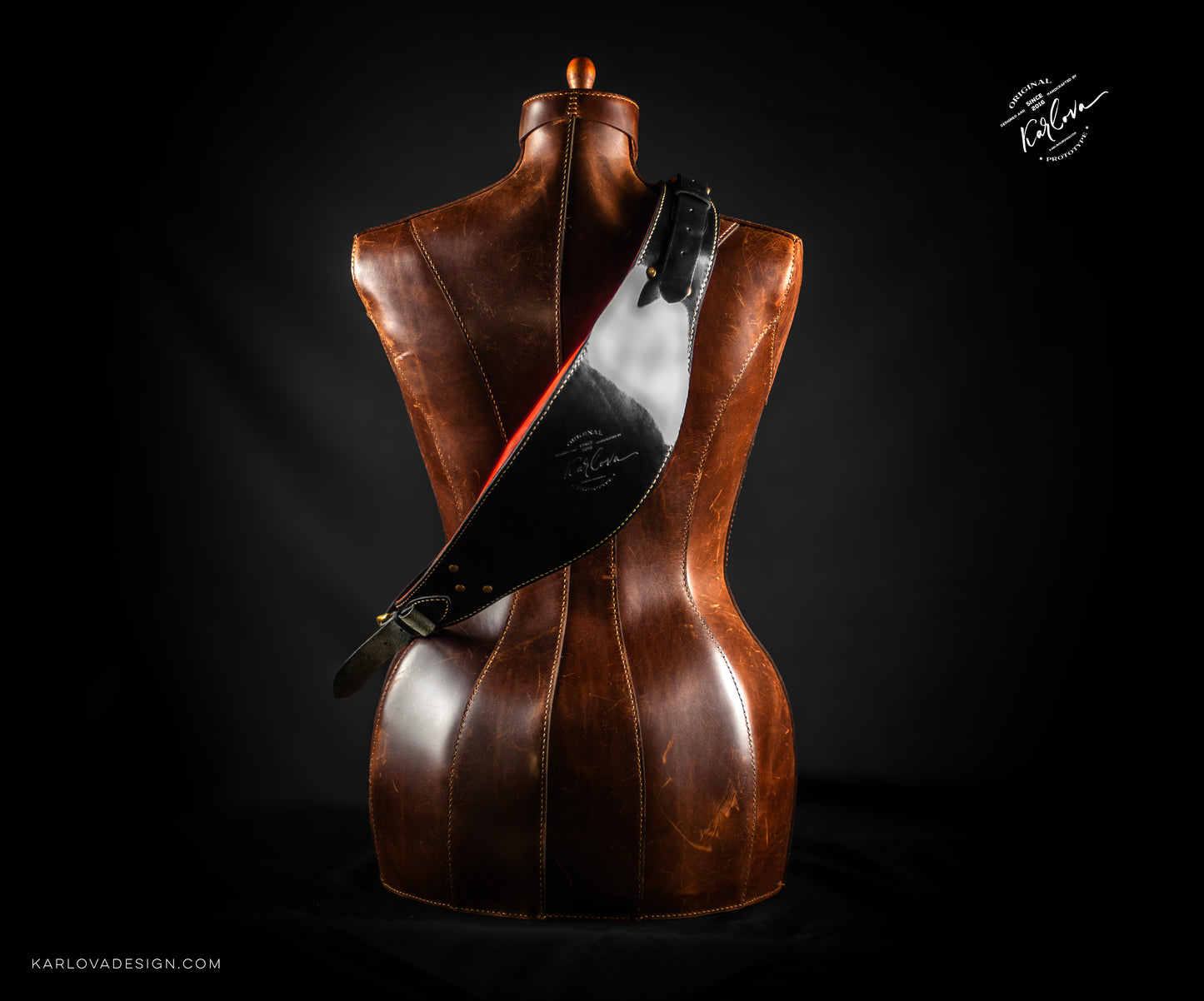 Dress Form, Mannequin, Tailor Dummy Printable Leather DIY PDF Pattern by Karlova Design, Leatherwork Template for Hand Stitching with Video Tutorial Build Along