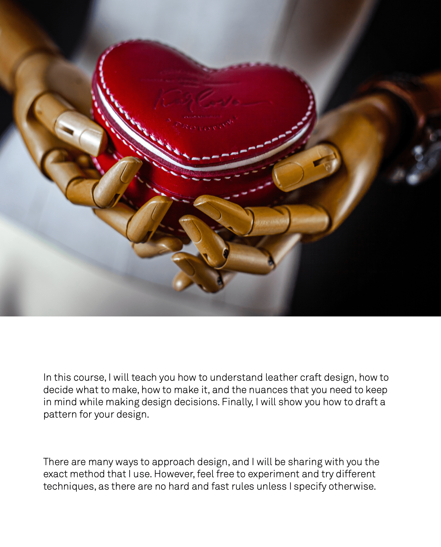 Leather Craft Pattern Design Basics E-book - Karlova Design