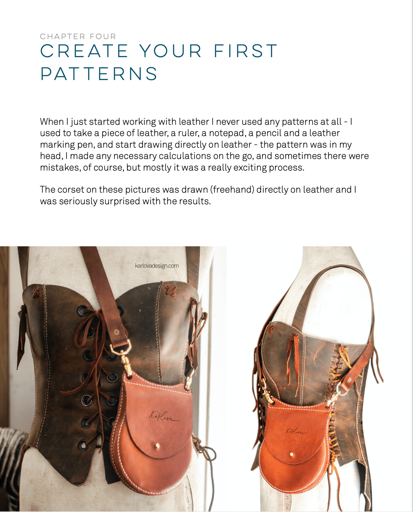 Leather Craft Pattern Design Basics E-book - Karlova Design