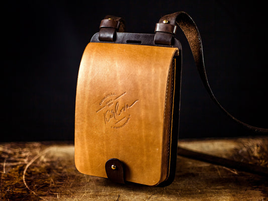 Stylish Messenger Crossbody Bag Printable Leather Craft DIY PDF Pattern by Karlova Design, Leatherwork Template for Hand Stitching