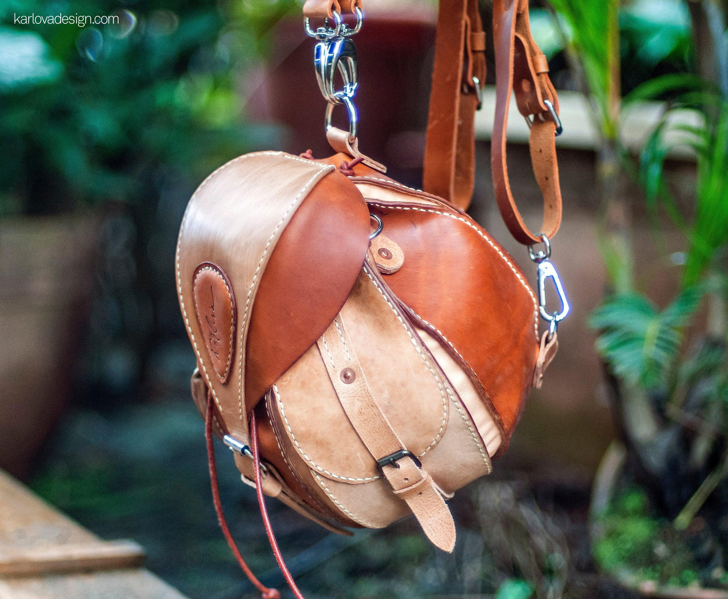Da Bomb Backpack Leather Craft PDF Pattern Download - Karlova Design