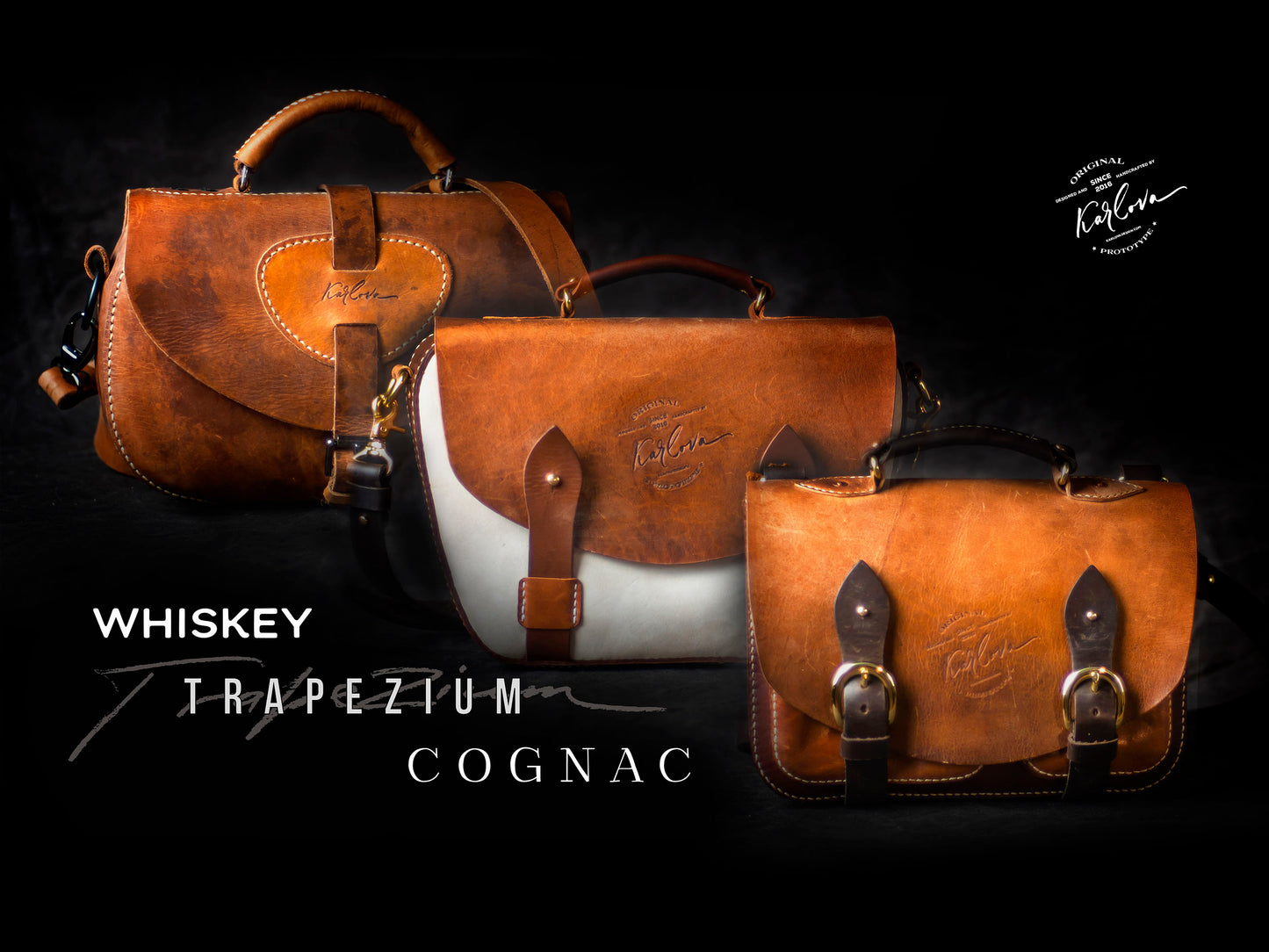 Classic saddle bag, satchel, messenger, briefcase Printable Leather Craft DIY PDF Pattern by Karlova Design, Leatherwork Template for Hand Stitching