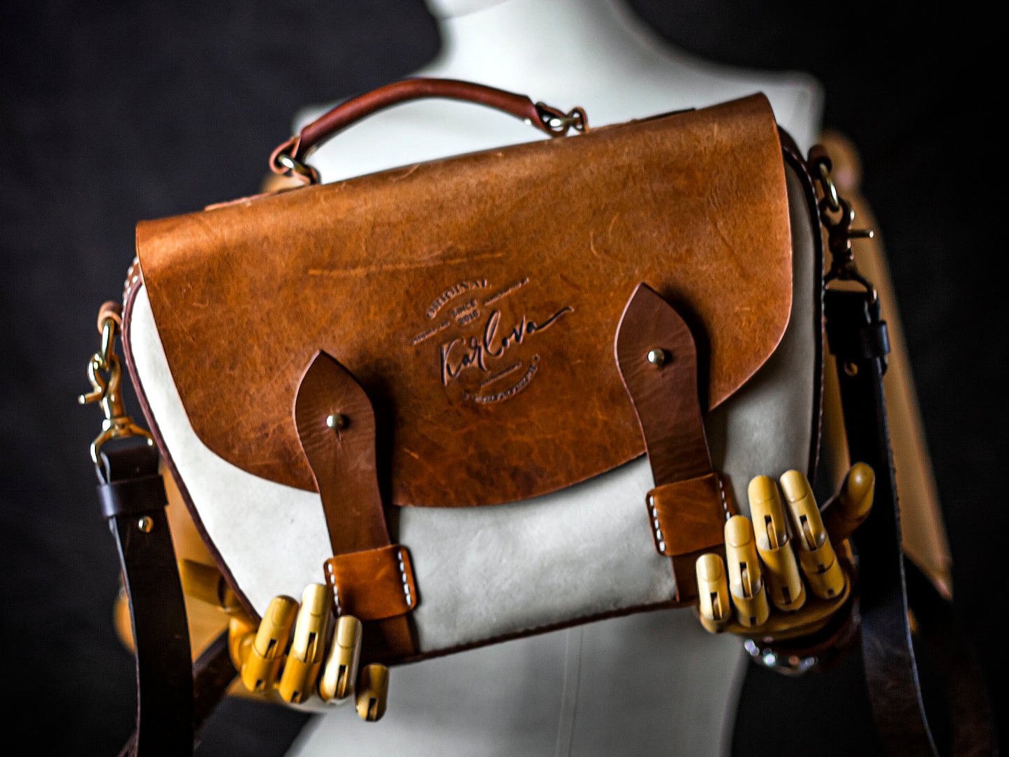 Satchels Bundle - Whiskey, Cognac M, Trapezium - Leather Craft PDF Pattern Download - Karlova Design