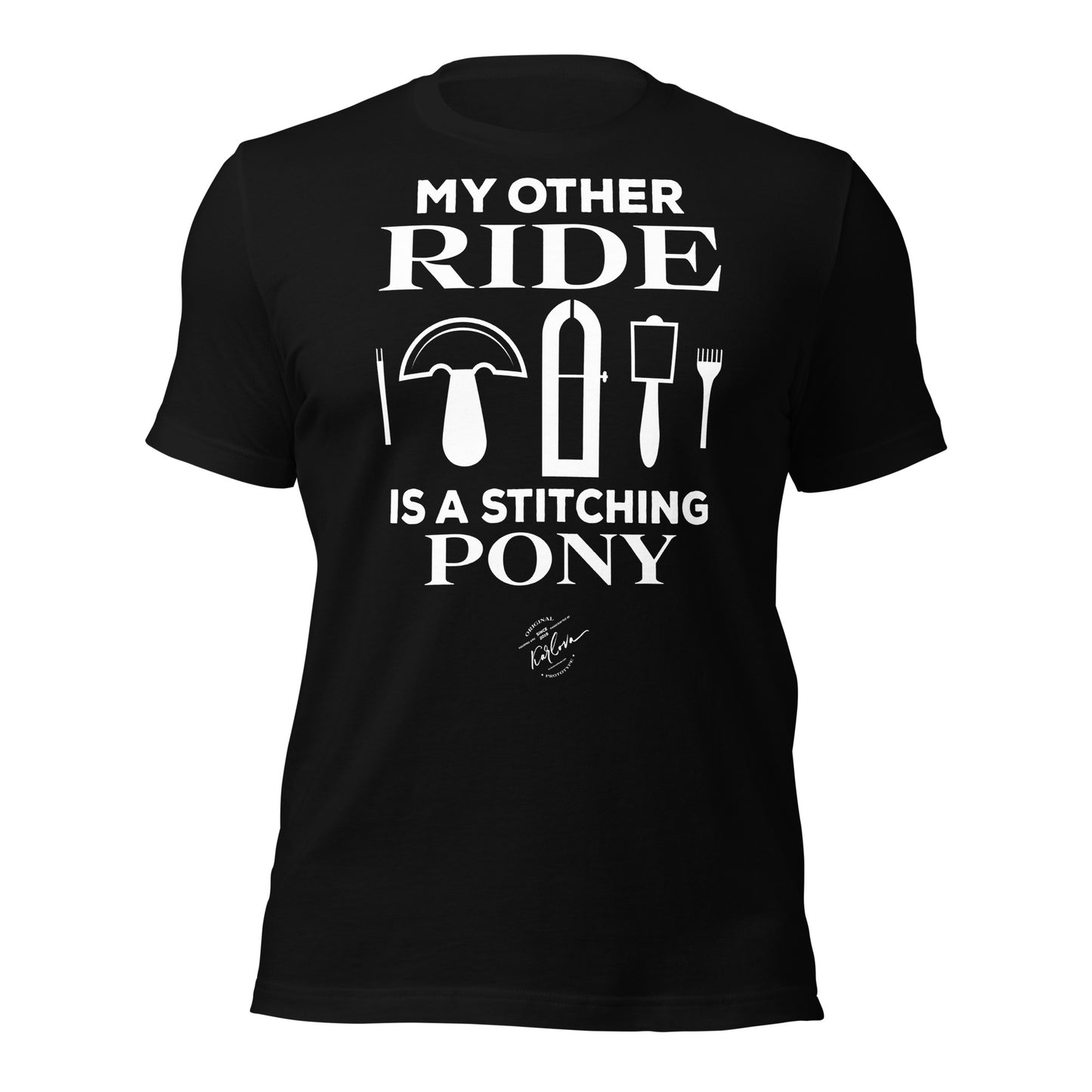 My Other Ride Is a Stitching Pony - Dark - Karlova Design
