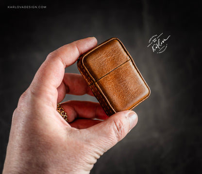 Leather Cover for Standard Zippo Lighter - PDF (SVG, DXF) Pattern Download with Video Tutorial