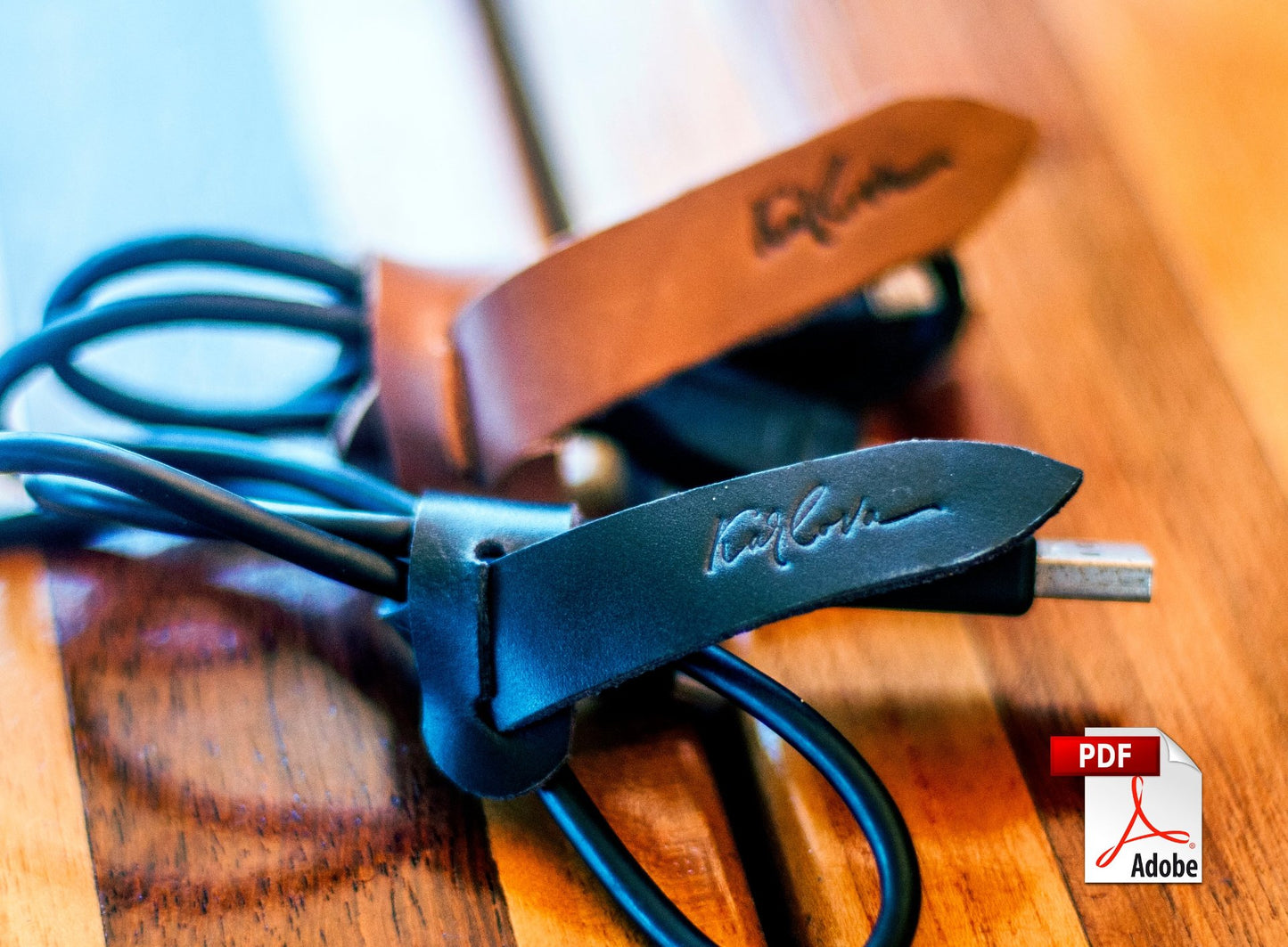Free Cable Tie Leather Pattern - Download PDF - Video Tutorial - Karlova Design