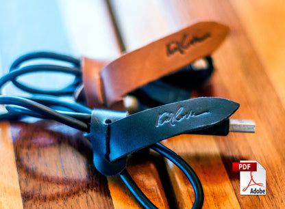 Free Cable Tie Leather Pattern - Download PDF - Video Tutorial - Karlova Design