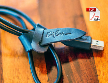 Free Cable Tie Leather Pattern - Download PDF - Video Tutorial- Karlova Design