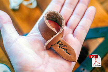 Free Cable Tie Leather Pattern - Download PDF - Video Tutorial - Karlova Design