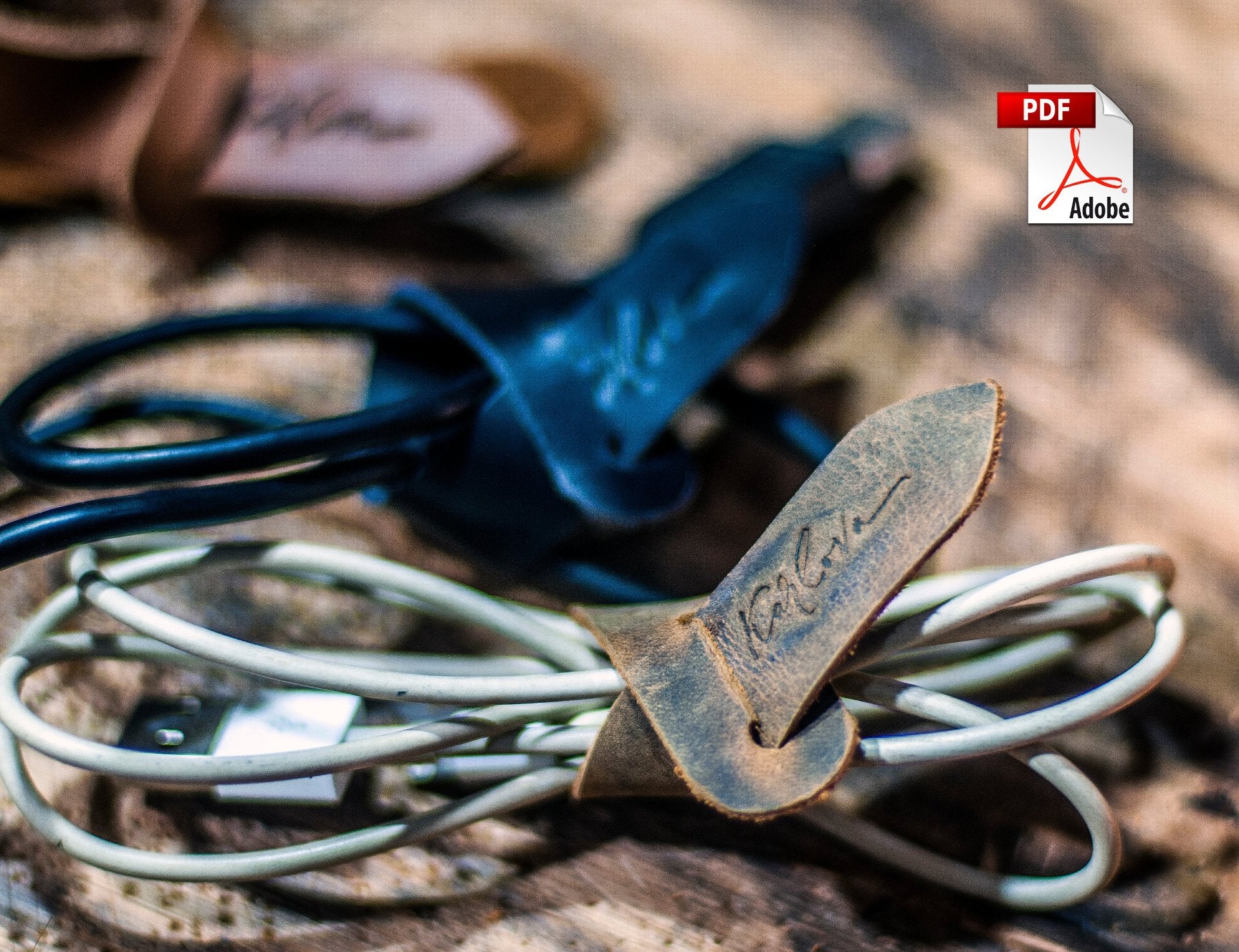 Free Cable Tie Leather Pattern - Download PDF - Video Tutorial - Karlova Design