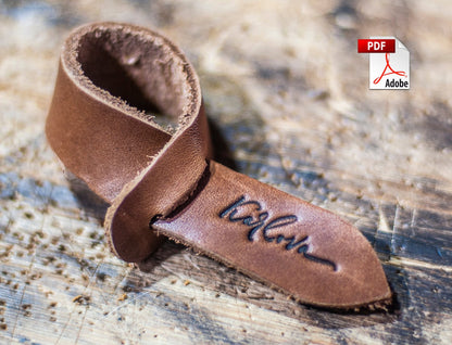 Free Cable Tie Leather Pattern - Download PDF - Video Tutorial - Karlova Design