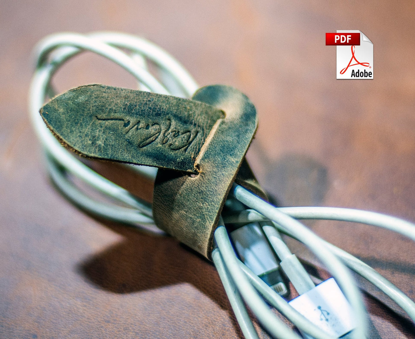 Free Cable Tie Leather Pattern - Download PDF - Video Tutorial - Karlova Design