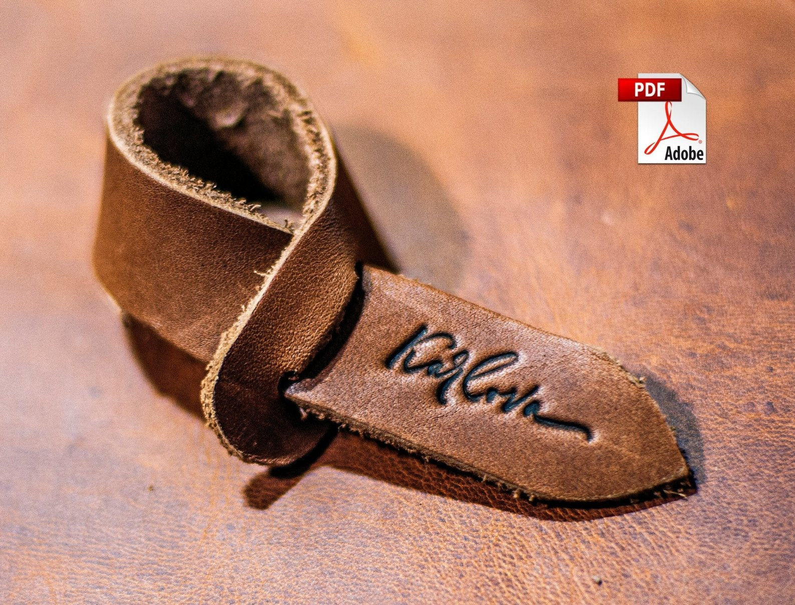 Free Cable Tie Leather Pattern - Download PDF - Video Tutorial - Karlova Design