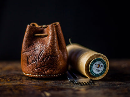 Free Dice Pouch Leather Pattern - Download PDF - Video Tutorial - Karlova Design