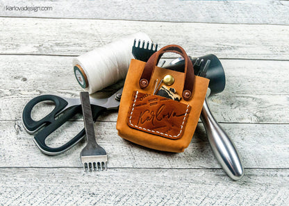 Free Mini Tote Bag Leather Pattern - Download PDF - Video Tutorial - Karlova Design