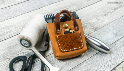 Free Mini Tote Bag Leather Pattern - Download PDF - Video Tutorial - Karlova Design