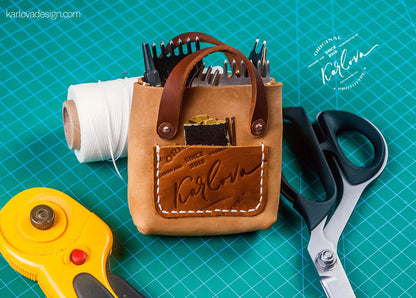Free Mini Tote Bag Leather Pattern - Download PDF - Video Tutorial - Karlova Design