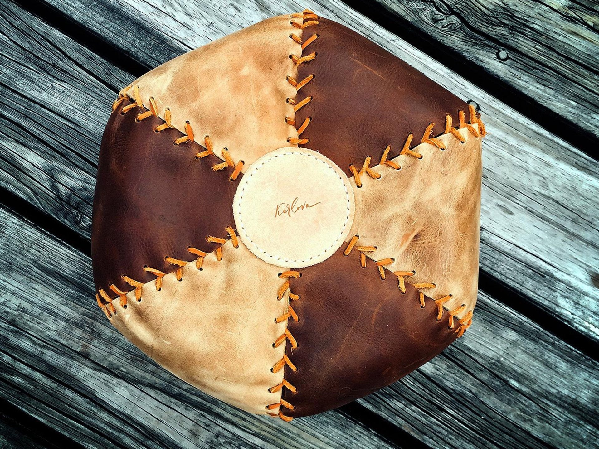 Free Round Pillow Leather Pattern - Download PDF - Karlova Design