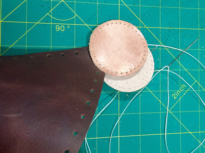 Free Round Pillow Leather Pattern - Download PDF - Karlova Design