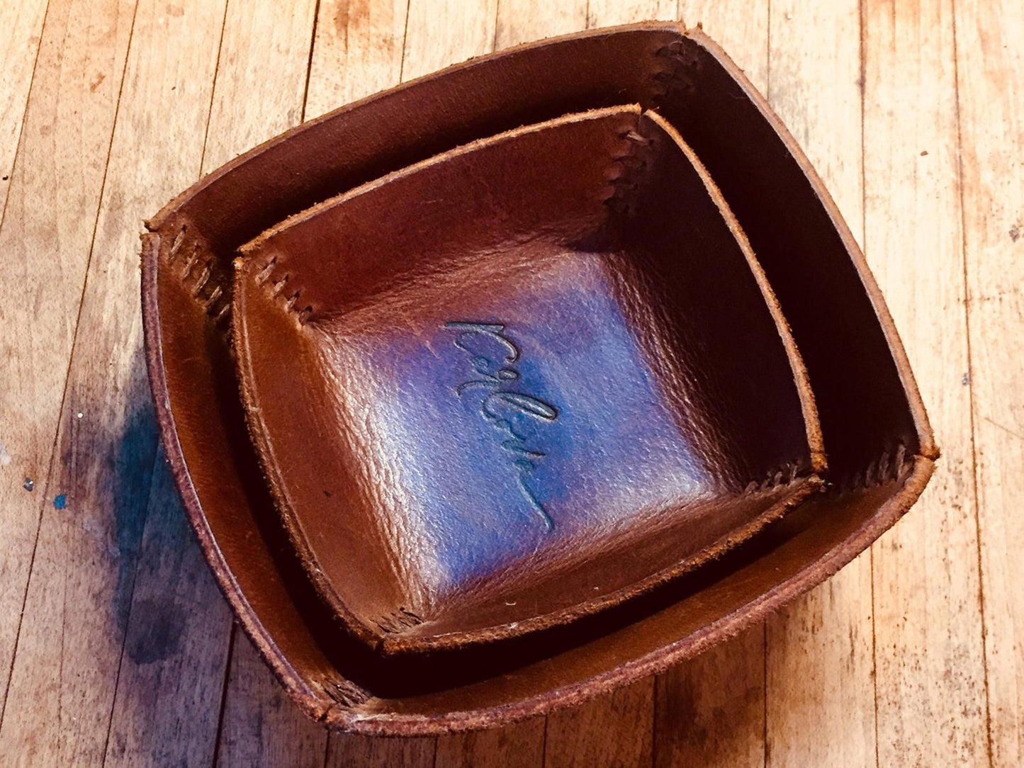 Free Valet Tray Leather Pattern - Download PDF - Video Tutorial - Karlova Design