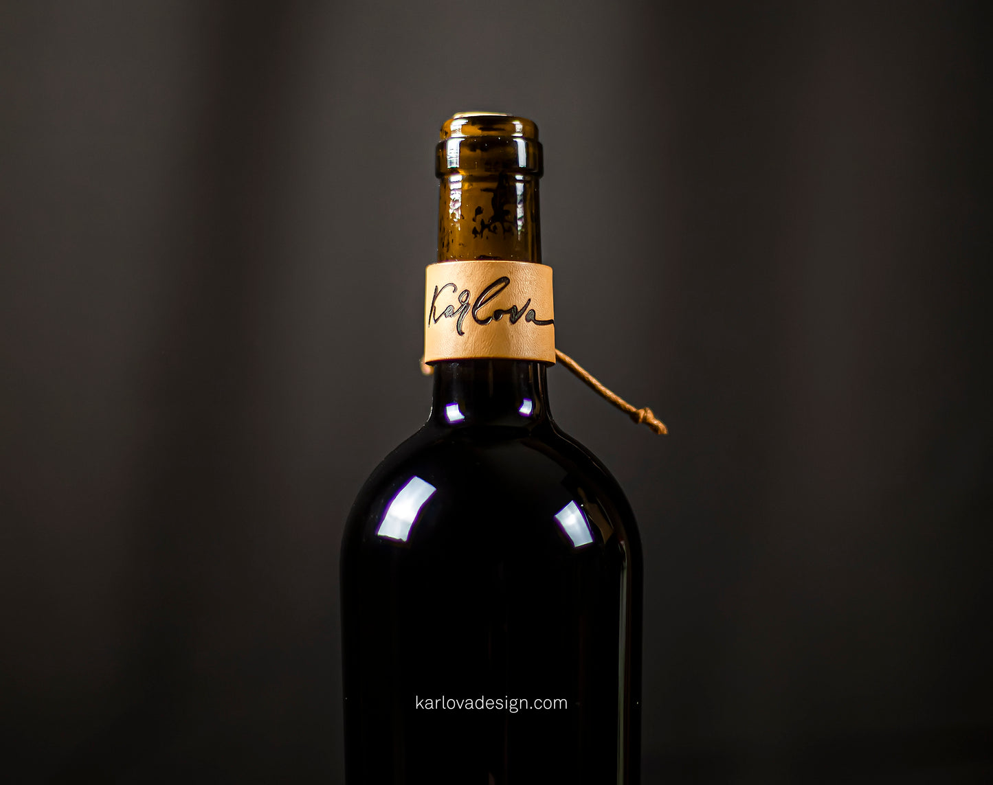 Free Wine Drip Catchers Leather Pattern - PDF Download - Video Tutorial - Karlova Design
