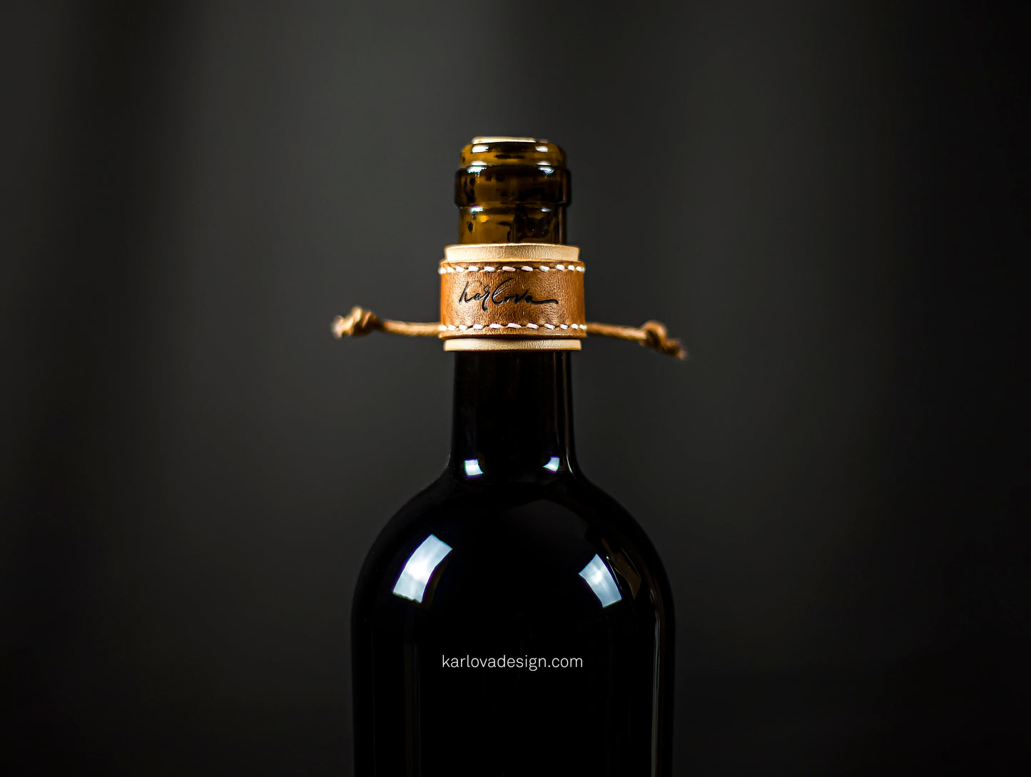Free Wine Drip Catchers Leather Pattern - PDF Download - Video Tutorial - Karlova Design