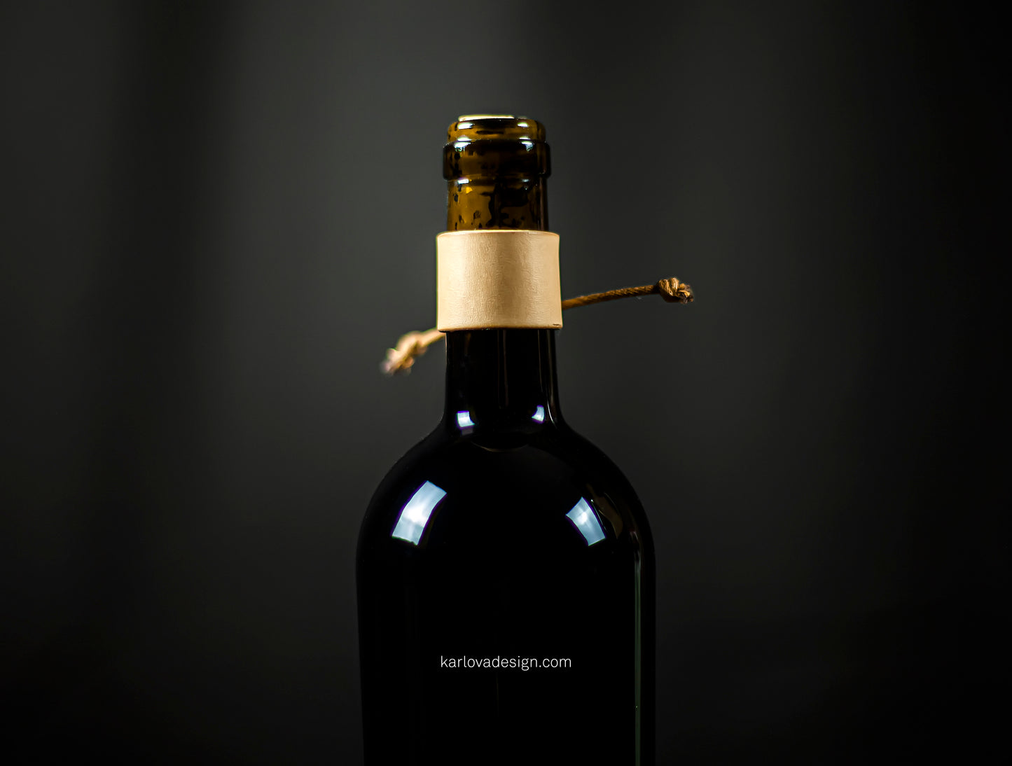 Free Wine Drip Catchers Leather Pattern - PDF Download - Video Tutorial - Karlova Design