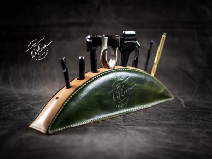 Leather Halfmoon Tool Rack - PDF Pattern Download with Video Tutorial