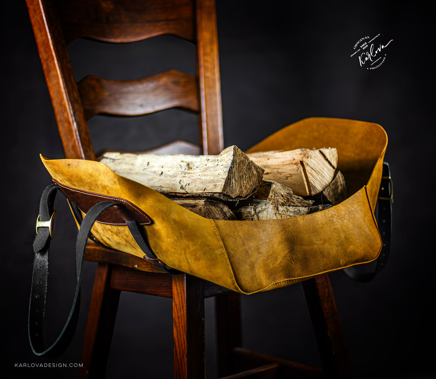 Log Bag - Firewood Carrier - Leather Craft PDF Pattern Download and Video Tutorial