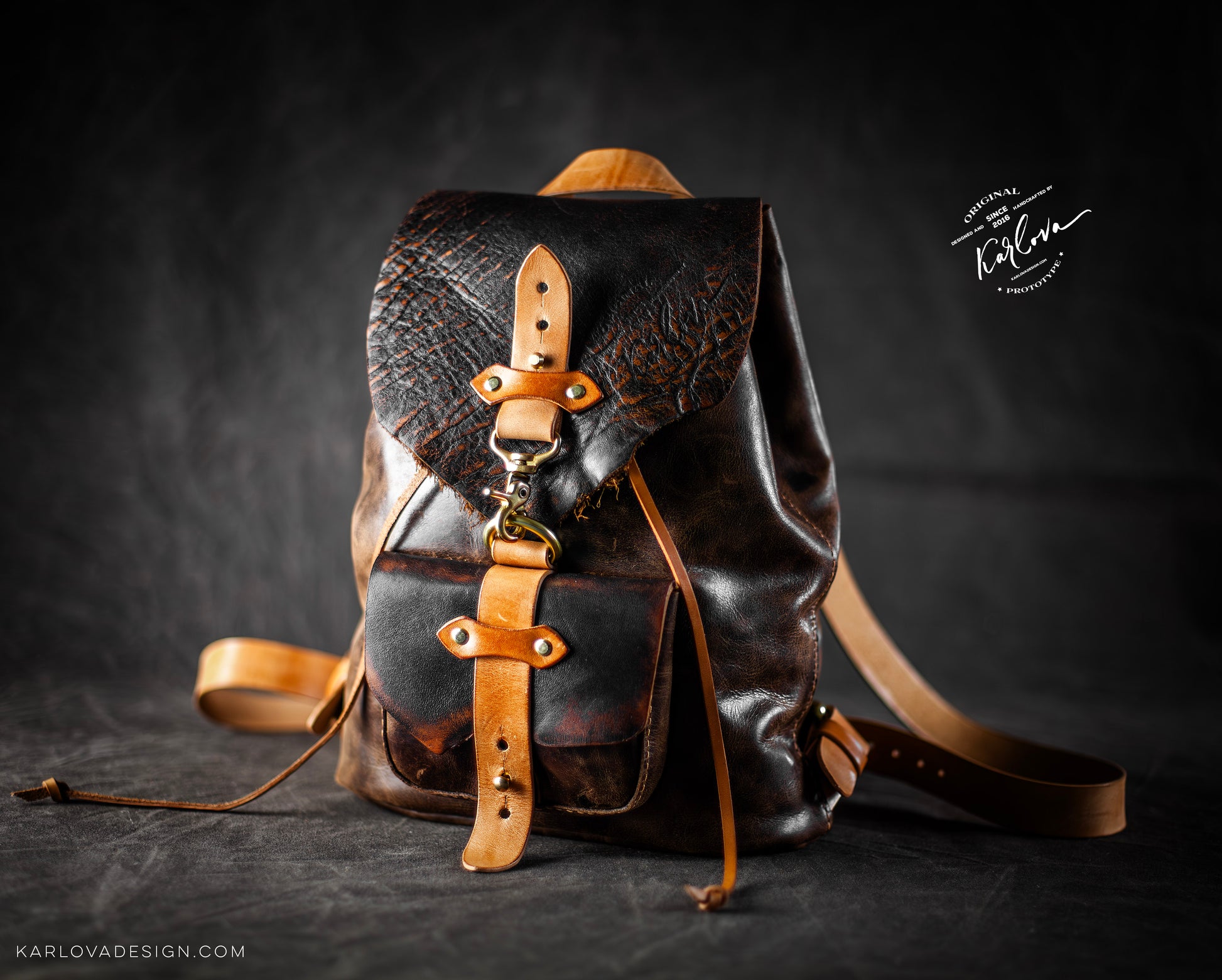 backpack leather pattern Backpack Leather Pattern - Sloop 2