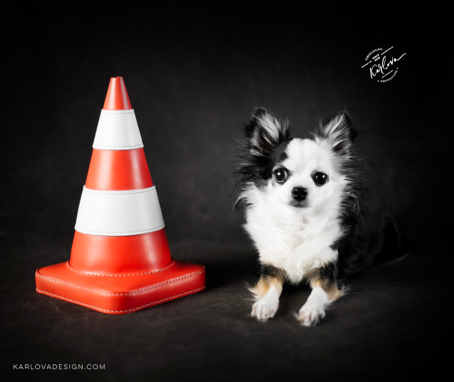 Leather Traffic Cone Pattern and Video Tutorial - PDF, DXF, SVG Template Download.