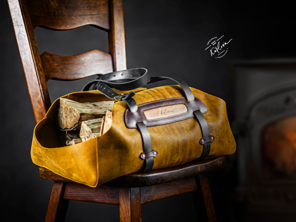 Log Bag - Firewood Carrier - Leather Craft PDF Pattern Download and Vi ...