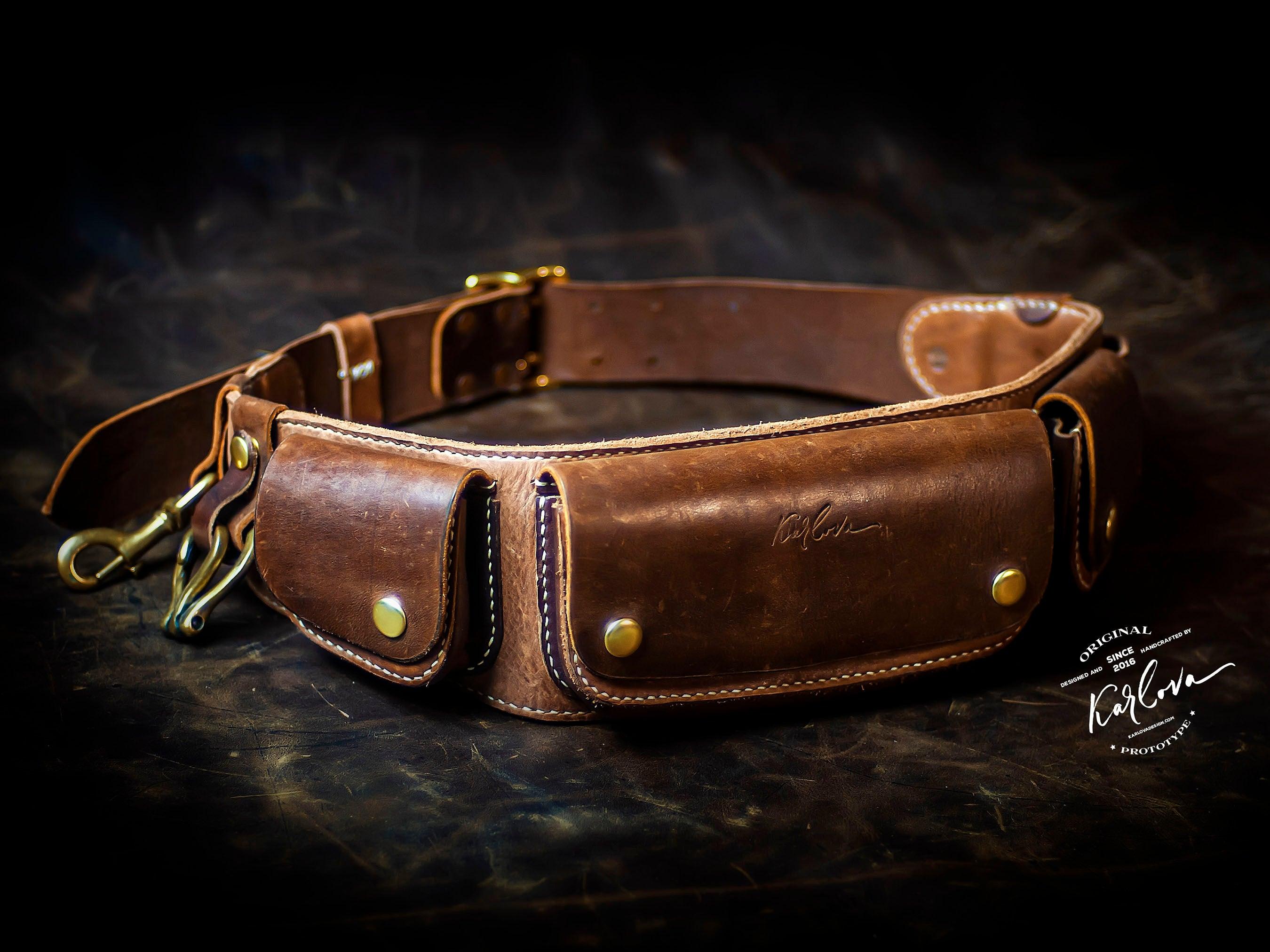 Leather Utility Belt Pattern - Uncle Kam's - Download PDF – Karlova Design